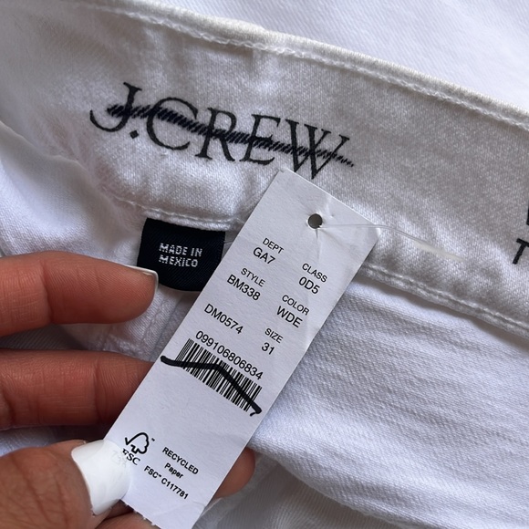 J Crew Wide-leg denim trouser in white Womens Size 31 - Picture 4 of 12